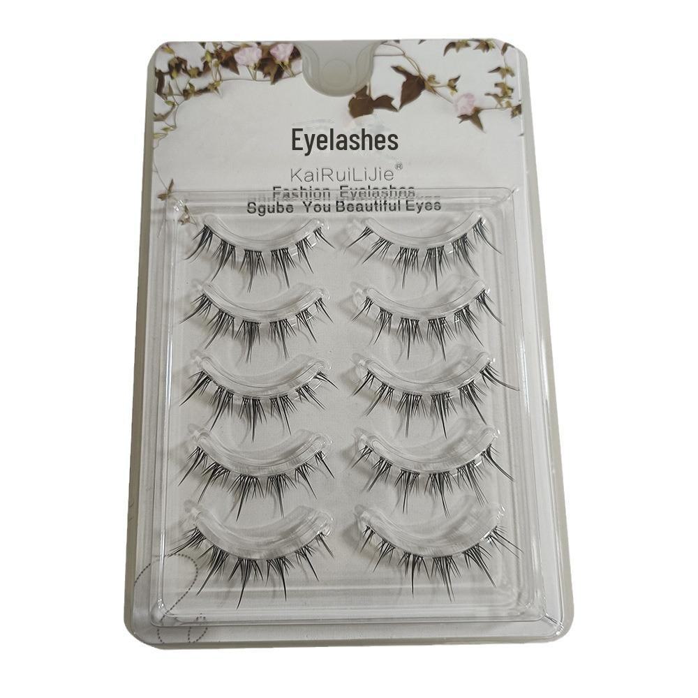 Natural-Look Fairy False Eyelashes with Transparent Thin Stem