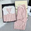 Pajamas Women's Sweet Wind Doll Collar Pink Girl Student Loungewear Popular Summer Long-sleeved Trousers Suit Women