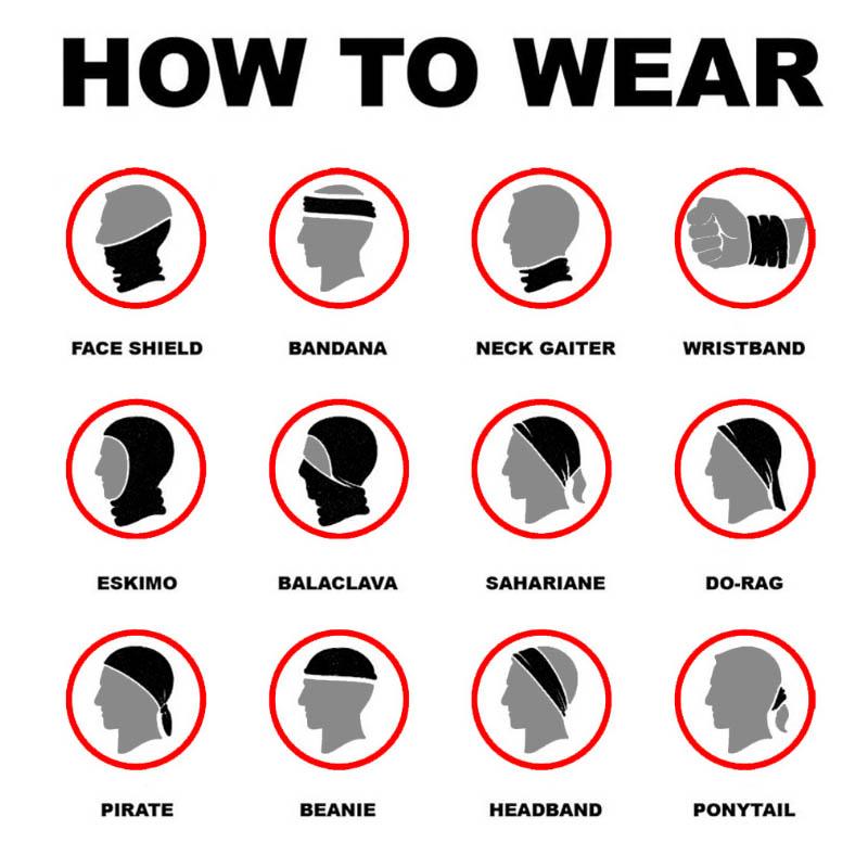 Heißer Verkauf Schädel Gesichter Hals Rohr Männer Bandana Veränderbar Gesicht Maske Snood 1PC Frauen Magie Multi-verwenden Outdoor Unisex Wärmer Beliebte Schal