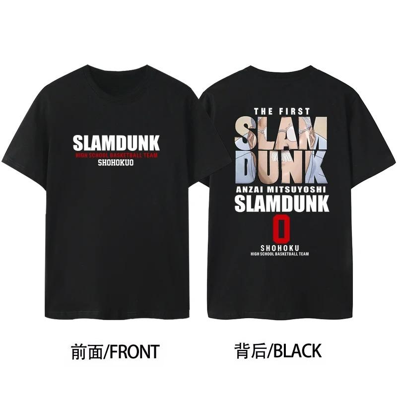 

New Popular SLAM DUNK Sakuragi Blossom Road SHOHOKU Team Jersey Short Sleeve Men s and Women s Cotton Basketball T-Shirt 4XL