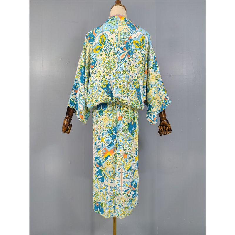 

Elegance High Quality Bat Sleeve Hainan Dress Color 3 XL(18)