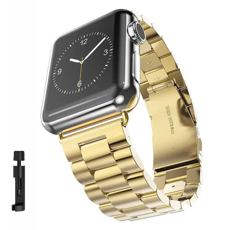 Cinturino in Acciaio Starlight per Apple Watch Serie Ultra2 10 9 8 7 SE 6 5 4 3 46mm 49mm Cinturino Metallico IWatch 40 41mm 42 44mm 45mm Correa