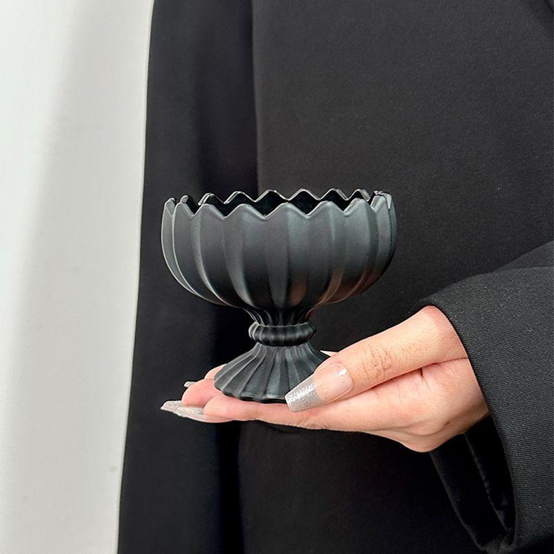 

Премиум Обсидиан Десерт Салат Мороженое Чаша Домашнее Мороженое Стеклянная Чашка Высокая Ножка Чашка Йогурт Мороженое Чашка 100ml