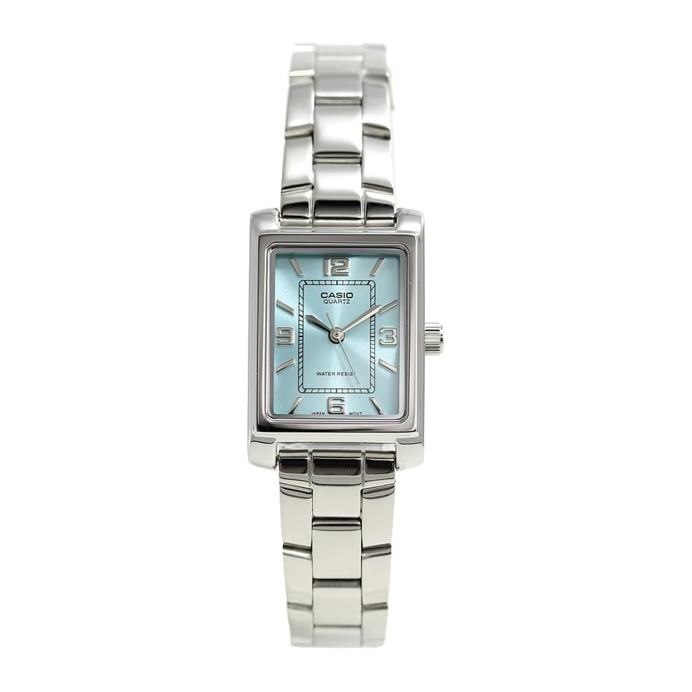 Casio LTP-1234DD-2A Quartz Women's Watch Blue Dial Stainless Steel Band