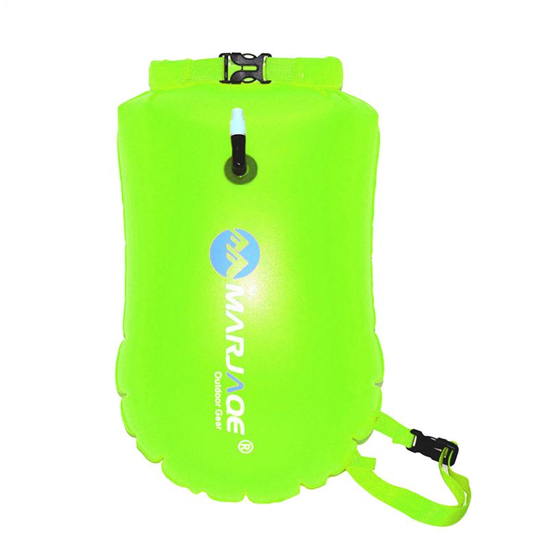 Swim Safety Float And Drybag Swim Buoy For Open Water Swimmers Triathletes Kayakers And Snorkelers Highly Visible Buoy Float