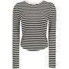 Women's Striped Lyocell Wool Blend T-Shirt