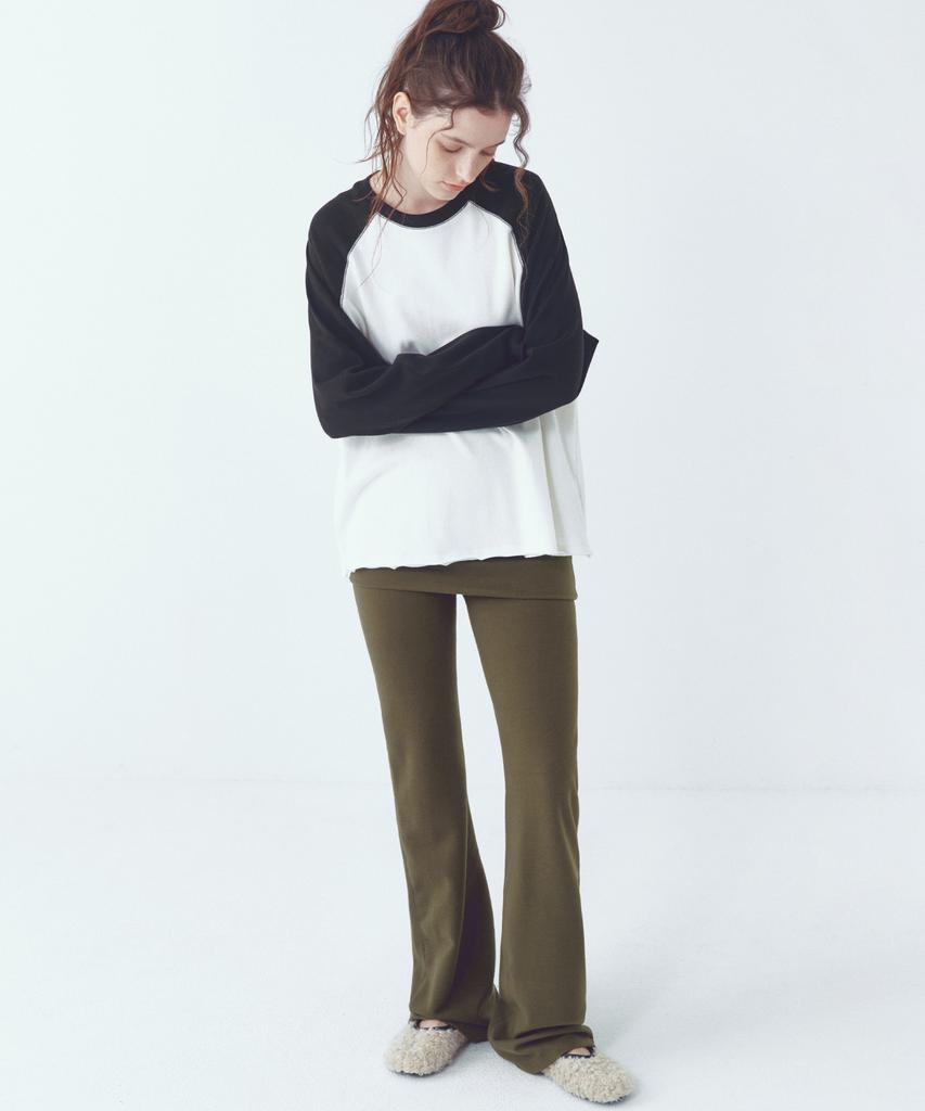 CITTA Every Day Comfort Layered Skirt Pants_Ctb556(Khaki)