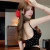 Polka Dot Spaghetti Strap Backless Tank Top - Women's Slim Summer Bandeau