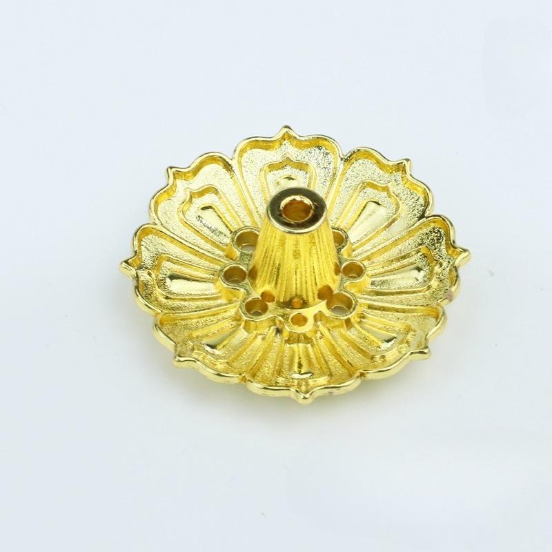 Kovový Zenový Lotosový Buddha Kadidelnice Difuzér na Kadidlo Stojan na Vonné Tyčinky Kadidelnice Buddhistická Aromaterapie Použití v Kanceláři Čajovně