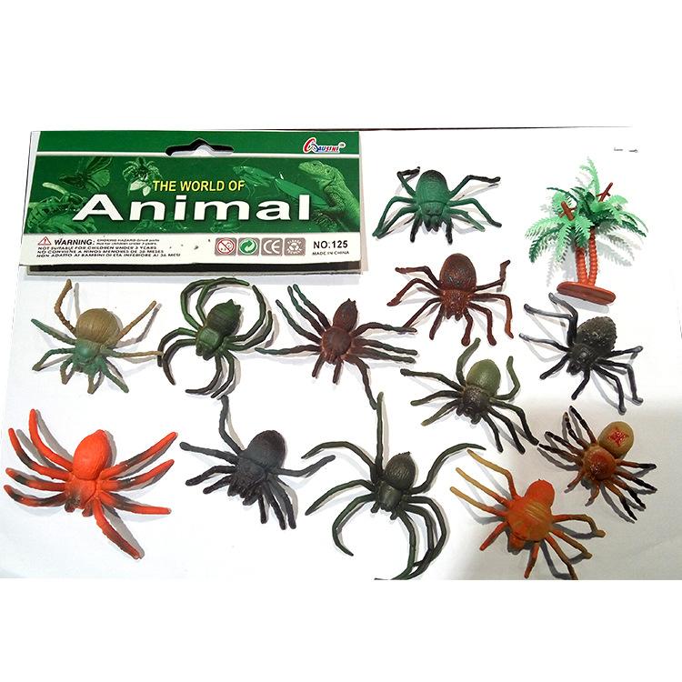 Insect Spider Butterfly Fish Dinosaur Dog Cat Horse Figurine Farm Animal Model Action Figure Hot Toy Set 12pc/set