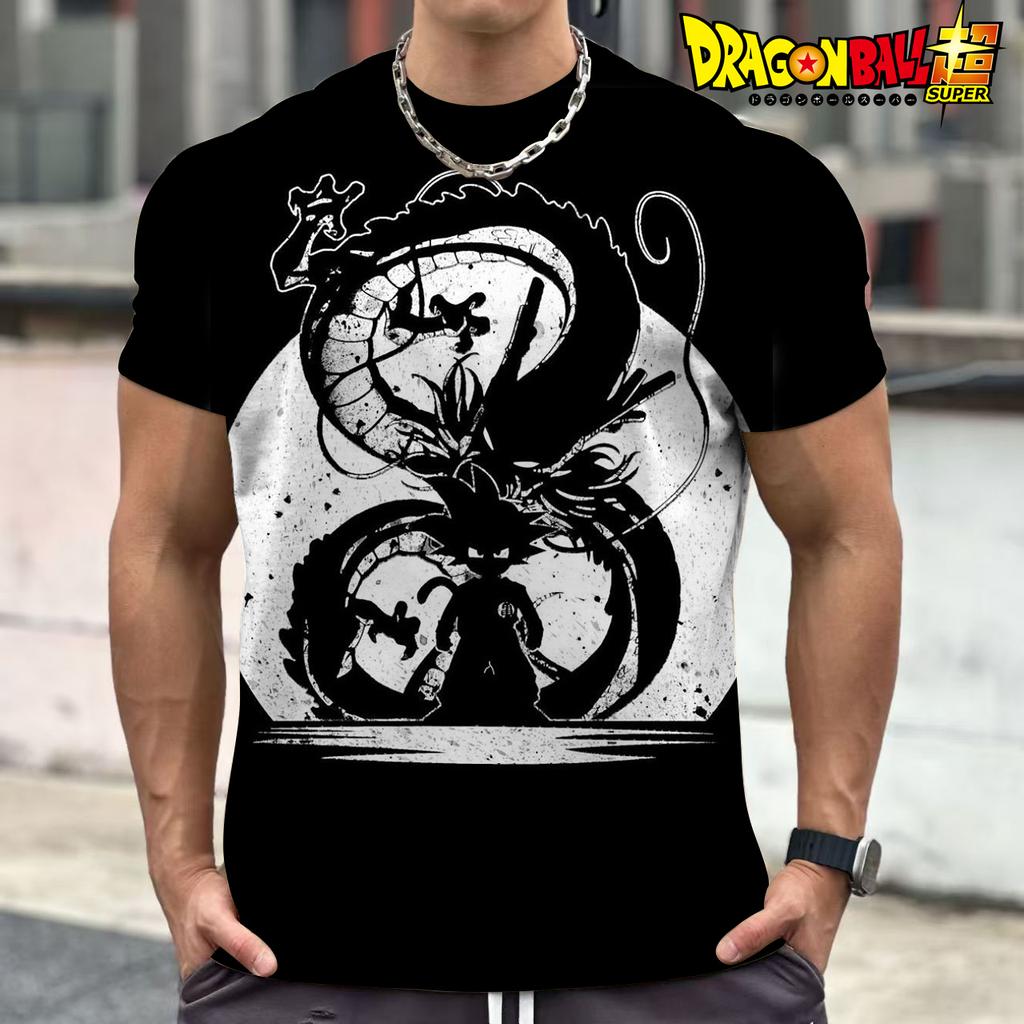 Vegeta Dragon Ball Z Goku Herren T-Shirt Trend Streetwear Cool Harajuku GYM Oversized 110-6XL O-Kragen Kurzärmelig Anime Saiyan