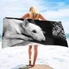 Bull Terrier Print Large Beach Towel for Bath Travel Outdoors Lightweight Soft Towels Super Absorbent Sandproof Quick Dry Towel