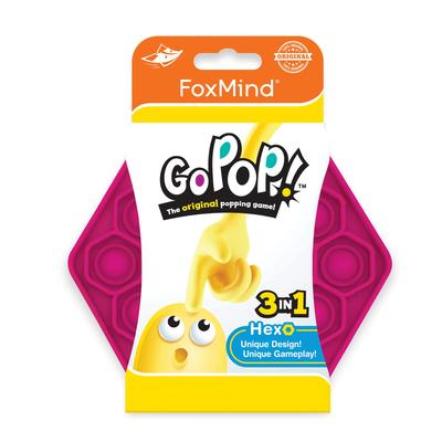FoxMind Go Squeeze Magenta [Oryginalny] Pop! Zabawka, Push-Pop, Sześciokątna, (GP-HEXO-MA-BIL)