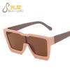 Large frame one-piece lenses, sunglasses for women, new European and American personalized ins wind silver sports goggles, sunscreen sunglasses.
