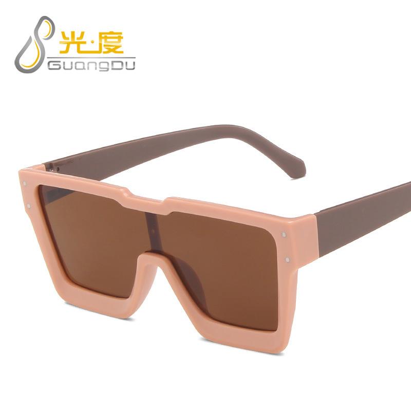 Large frame one-piece lenses, sunglasses for women, new European and American personalized ins wind silver sports goggles, sunscreen sunglasses.