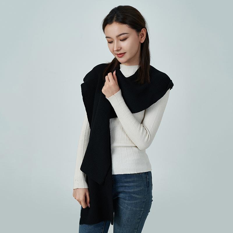 Women s Cashmere Knitted Multifunctional Scarf Hat Shoulder Warmer 3 in 1 Autumn Winter Warm Accessory Versatile Knitted Wrap