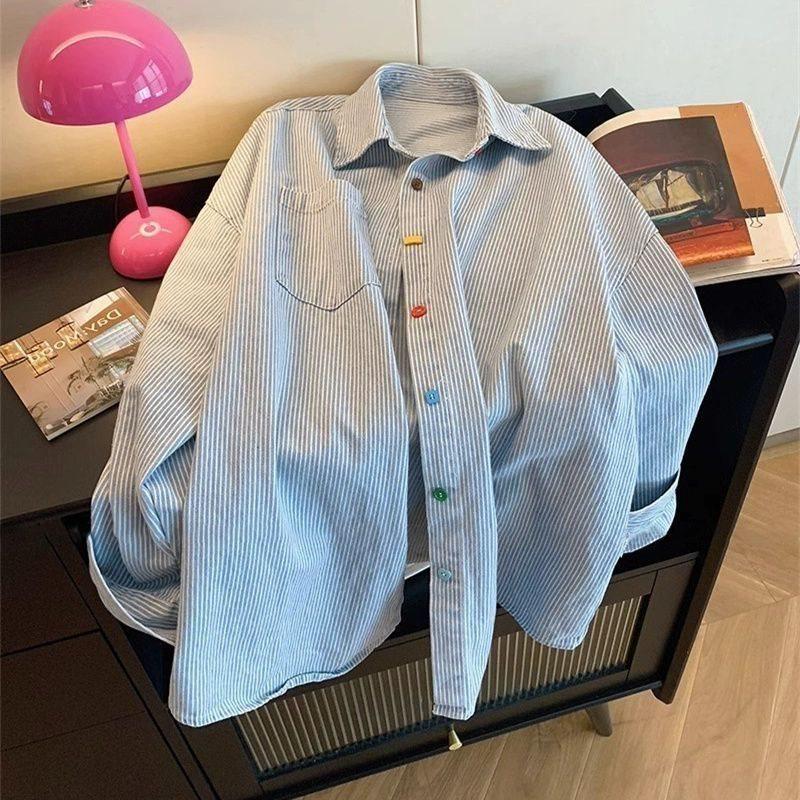 

Women s Retro Colorblock Long Sleeve Collar Shirt XL (Suggested 65-77.5 kg)