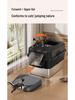 Odor-Proof Stainless Steel Enclosed Cat Litter Box with Anti-Splash Top Entry