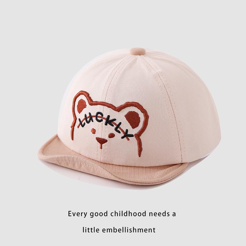 Czapka dla niemowlaka Wiosna i Jesień Cienka Wersja Koreańska Czapka z blokami kolorów Chłopiec i Dziewczynka Ochrona przed słońcem dla niemowlaka Mała Miesięczna Czapka Baseballowa