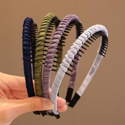 Nové Módní Čelenky Pro Ženy Dívky Zubaté Obruče do Vlasů Elastické Čelenky na Mytí Obličeje Módní Pokrývky Hlavy Doplňky do Vlasů