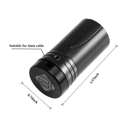 Compact XLR Microphone Solder Adapter - Gold-Plated 3-Pin Male Connector with Adjustable 90 Right-Angle Audio Plug for DIY Thin Cable Corner Connecti