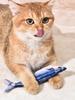 Simulationsfisch Aktiviertes Kätzchenspielzeug Weicher Plüsch Interaktive Katzen-Trainingsspielzeuge Aktiv Bewegliches Haustier-Plüschtier für Kätzchen im Innenbereich
