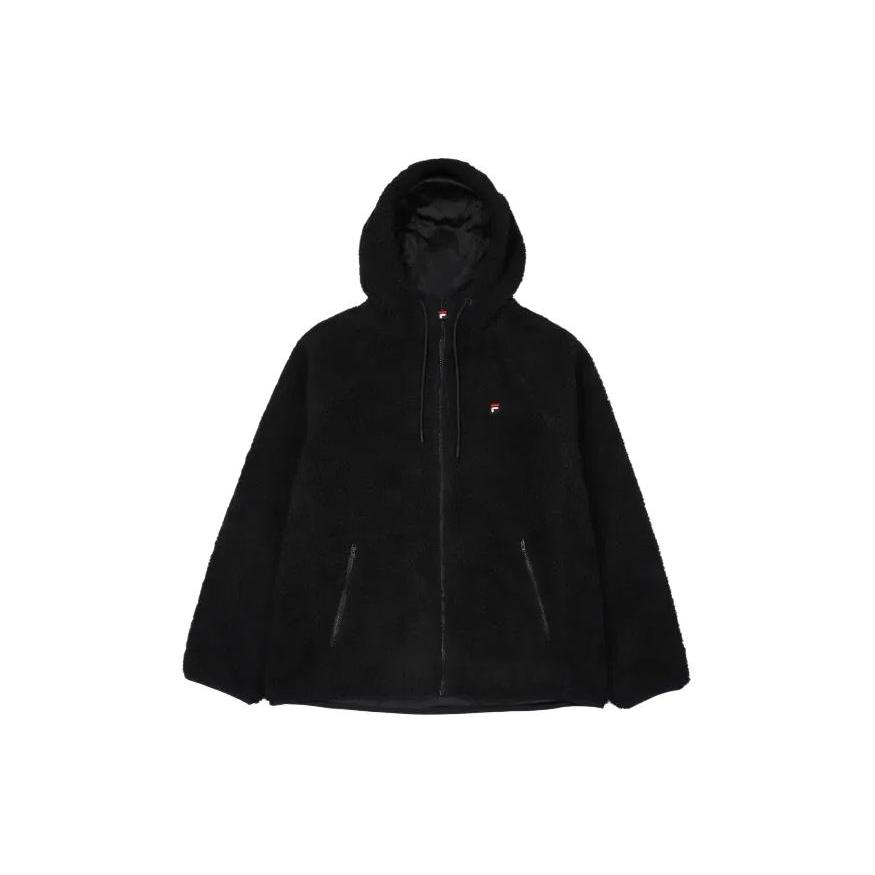 FILA Jackets Unisex Black Hooded Moderate Other FE2PLF5101XBLK 100