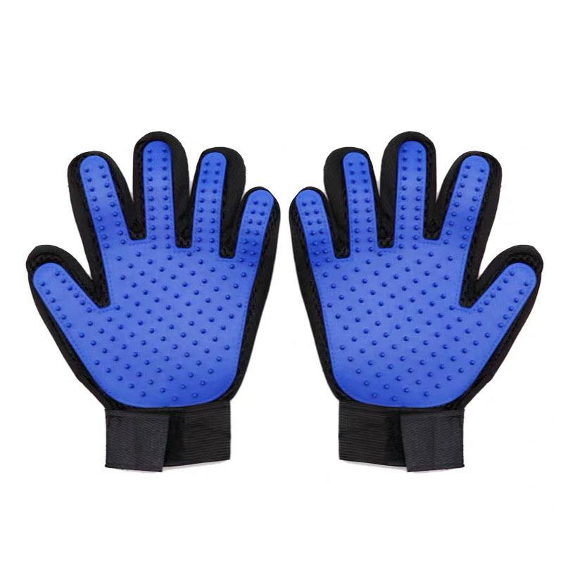 Pet Hair Removal Grooming Gloves Rubber Massage Brushes Effective Cat Fur Cleaning Tool for Daily Cat Care and Grooming Supplies