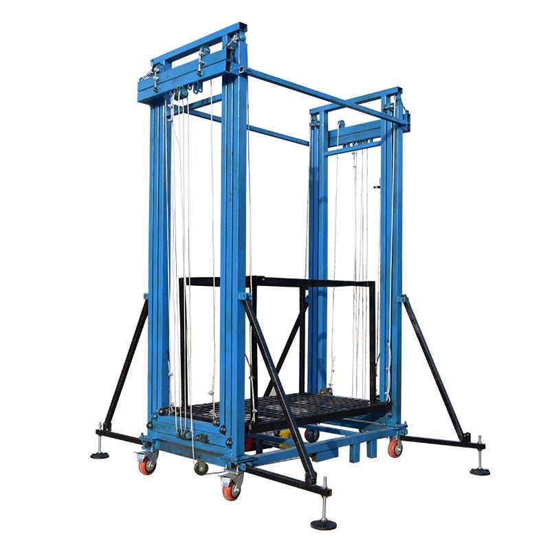 Electric Folding Mobile Scaffolding Lift with Remote Control for Home Decoration