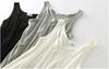 Feminine Tank Top Dress Mini Length Long Length Inner Dress Boat Neck Maternity Inner Cute Above the Knee Long Pretty Girly Dress Shirt Slimming Chic