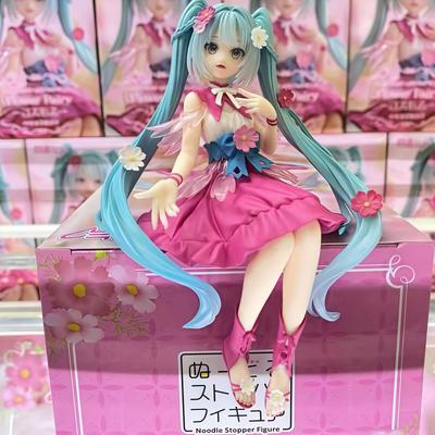 Original Genuine Noodle Stopper Hatsune Miku Flower Fairy Anime Action Figures Model Collection Toys Gifts For Festival
