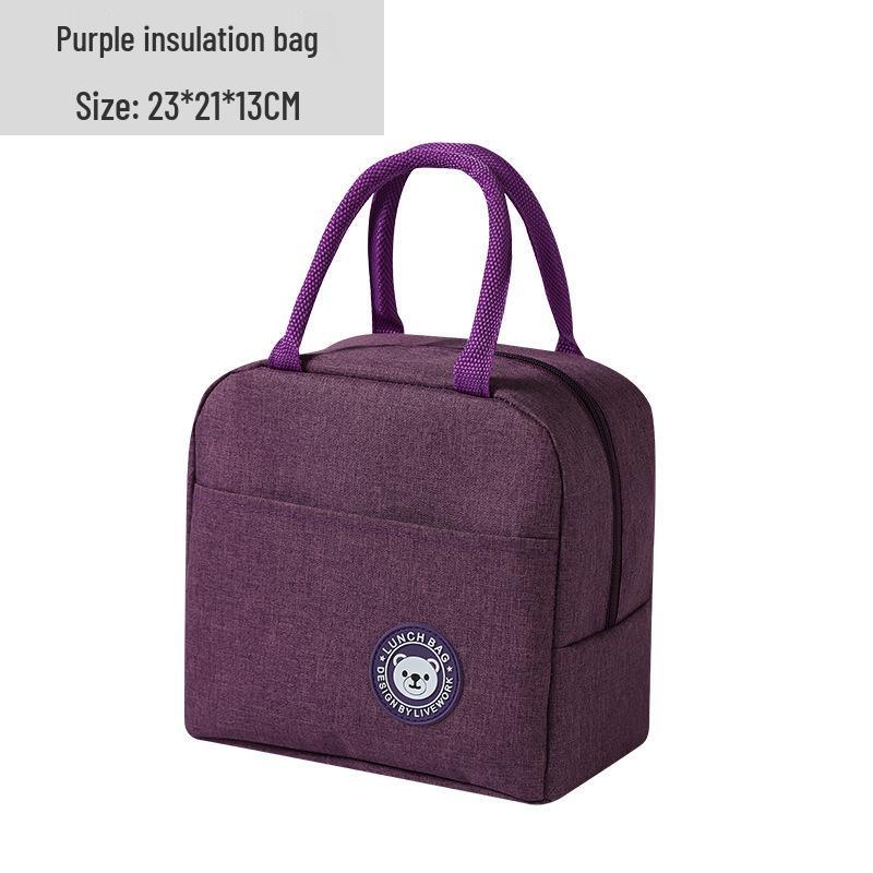 Insulated Bento Tote Lunch Bag - Waterproof, Oilproof, and Thickened for Students & Office Workers