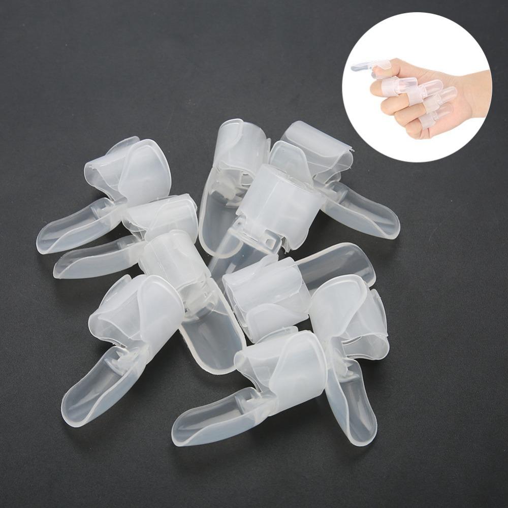 10PCS Dustproof Nail Polish Protector Soft Elastic Nail Art Shield Manicure Protector Home Use