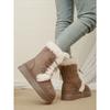 2025 Fall/Winter New Arrival: Front-Lacing Thick-Sole Fleece-Lined Warm Oversized Women's Snow Boots