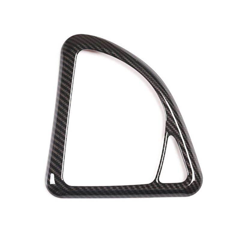 LHD For BMW 1 Series E81 2007 2008 2009 2010 2011 Car Carbon Texture Interior Center Console Gear Shift Panel Frame Cover Trim