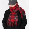 Fashion Scottish Style Tartan Warm Scarf For Women Plaid Soft Long Wrap Shawl Christmas Valentine'S Day For Girlfrend Wife Mom