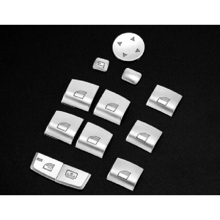 Matte Silver 2016-21 For BMW X1 F48 Trim Window Door Lock Control Switch Button