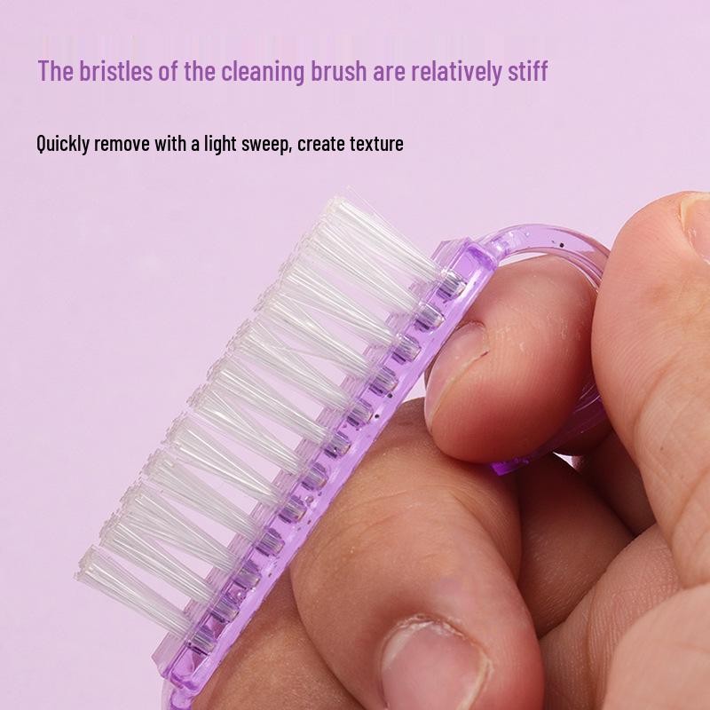 Multi-functional Plastic Nail Art Dust & Gap Cleaning Brush