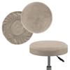 Bar Round Chair Cover Elastic Velvet Stool Cover Anti-Dirty Seat Protector Solid Color Removable Swivel Chair Cover Universal