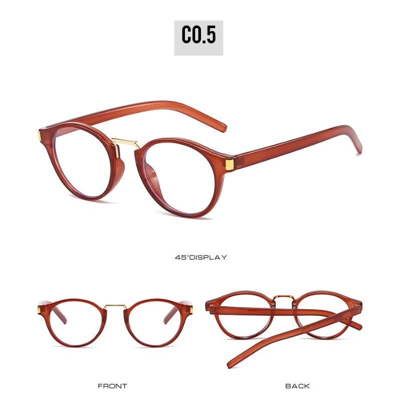 New Retro Round Sunglasses Men Women Leopard Frame UV400 Protection Fashion Black Driving Goggles