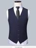 Men's Korean Style Slim Three-Piece Suit – Perfect for Grooms, Weddings, and Professional Wear.