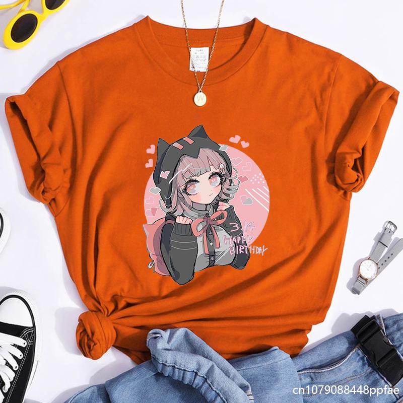 Cute Anime Harajuku Pattern Printed T-Shirt Women's Outdoor Casual High Quality T-Shirt Anime Women's T-Shirt Tops
