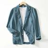 100% Baumwolle Atmungsaktiver Herren-Blazer Anzugjacke für Herren Schwarzer Mantel für den Sommer Business Leichte Herrenkleidung