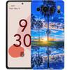 Summer Beach Scene At Sunset On Sea Palm Tree Phone Case For Google Pixel 9 8 7 6 Pro XL 8A 7A 6A TPU Shell Shockproof Cover