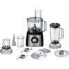 Robot multifonction - BOSCH - MultiTalent3 MCM3PM386 - Noir / Inox brossé - 900 W - 2 vitesse et fonction turbo