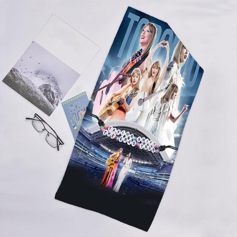 1pc Taylor Swift2 Beach Towel, Beach and Seaside Swimming Pool Equipment, Fashion Pattern, Rectangular, Travel Essentials