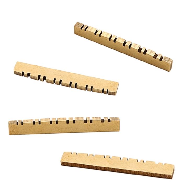 Pre-Slotted Guitar Nuts Slotted Brass Nut Saddle for 12 String Electric Guitar