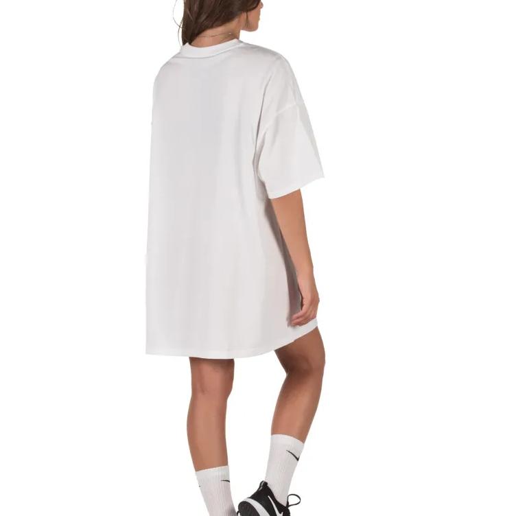 Nike Sportbekleidung Lockere Passform Baumwolle Pullover Strick Lässig Kurzarm Kleid Damenkleider AR3652-100