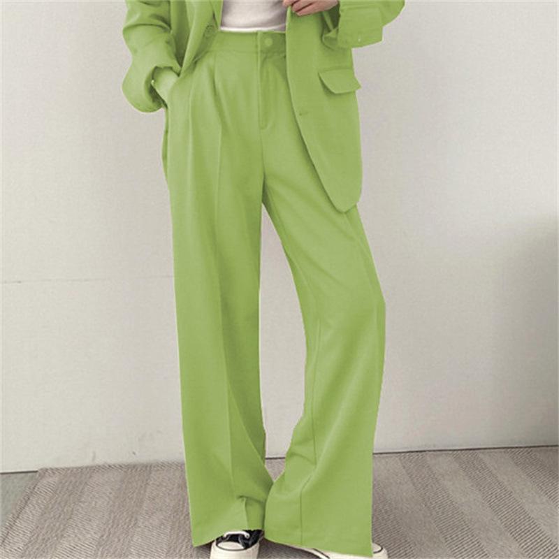 Women's Black Blazer & Suit Pants - Spring/Autumn 2025 Korean Street Style Casual Niche Design