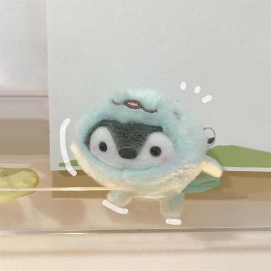 12cm Pinguin Plüschtier Cross-Dressing Süler Robbe Wal Delfin 2-in-1 Puppe Plüschtiere Dekoration Weiche Puppe Schlüsselanhänger Tasche Hängend